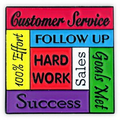 Customer Service - Hard Work Pin